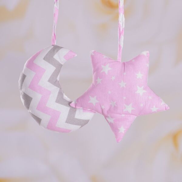 Аксесуар до ліжечка«Зірочка» Поплін,наповнювач-полістірольні кульки Зображення