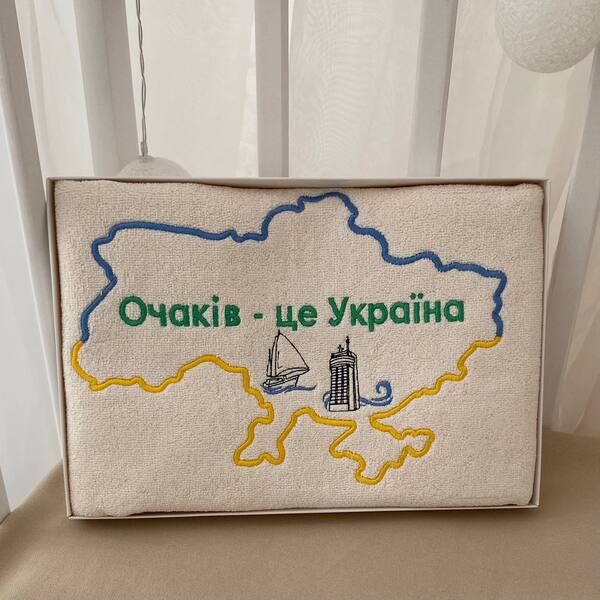 Рушник Іменний «Місто» Махра Зображення