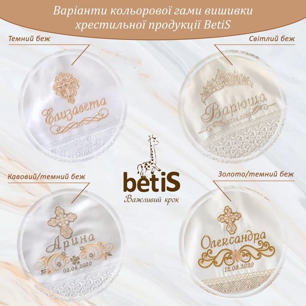 Індивідуальна заміна вишивки, кольору вишивки, мережива Зображення